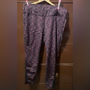 LIVI Active Pink & Black Mesh Panel Leggings | Women’s 18/20